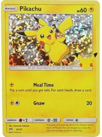 Pikachu Holo 25/25 25th Anniversary