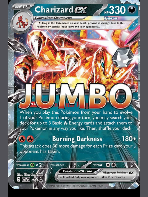 Charizard EX Jumbo 196 Promo - CardBuddy