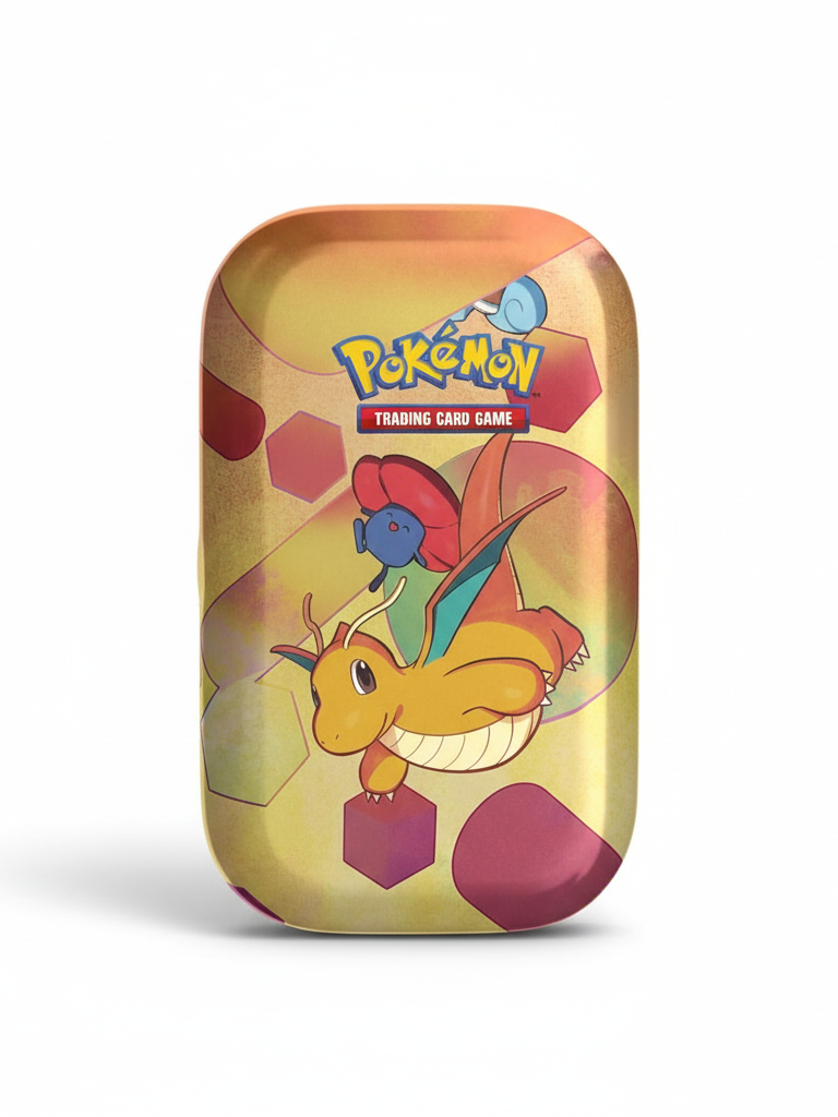 Gul Mini Tin med vit bakgrund