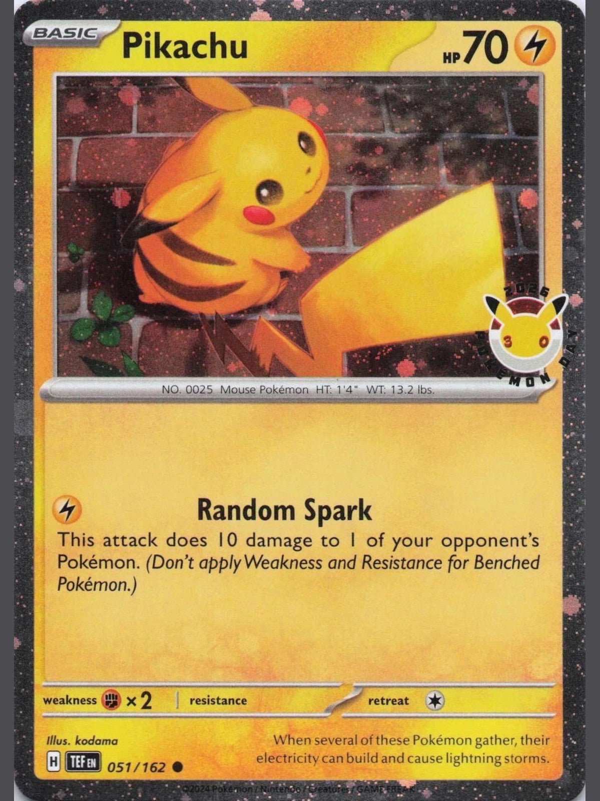 Pikachu 051/162 (30th Anniversary) - CardBuddy