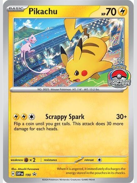 Pikachu 190 Black Star Promo - CardBuddy