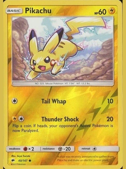 Pikachu 40/147 Reverse Holo - CardBuddy
